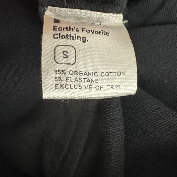 Pact Pull On Drawstring Organic Cotton Black Pants Women's Size Small - Picture 2 of 5